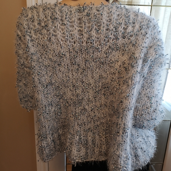 Blue knitted sweater - Picture 6 of 14